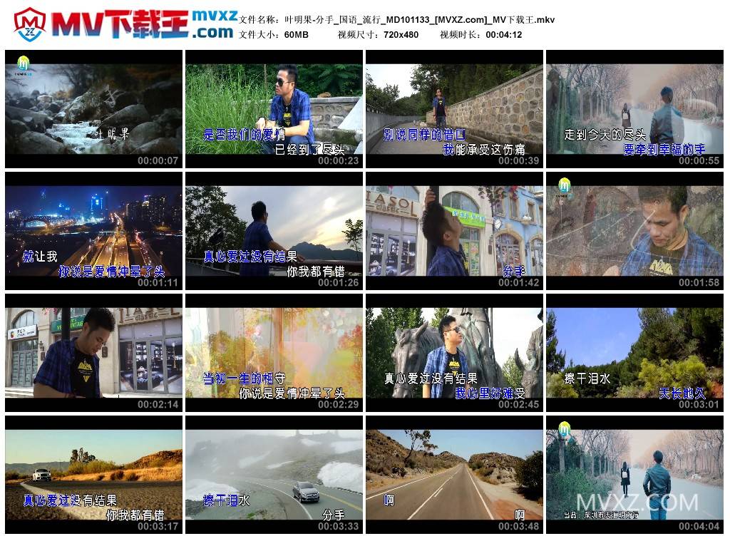 叶明果-分手_国语_流行_MD101133